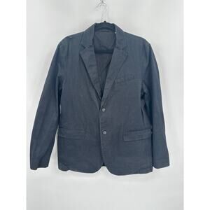 Men's Steven Alan Cotton Blend Black Blazer Size large